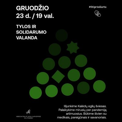 Akcija „Tylos ir solidarumo valanda“: Kūčių išvakarėse – kvietimas Lietuvai sustoti
