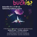 Read more about the article Interaktyvus spektaklis „Kokios spalvos yra bučkis?”