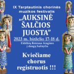 Read more about the article IX Tarptautinis chorinės muzikos festivalis „Auksinė Šalčios juosta”