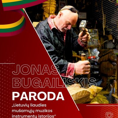 J. Bugailiškio paroda „Lietuvių liaudies mušamųjų instrumentų kilmės istorijos“
