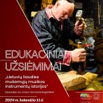 Read more about the article Edukaciniai užsiėmimai „Lietuvių liaudies mušamųjų instrumentų kilmės istorijos“.