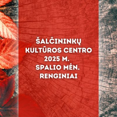 2025 m. spalio mėn. renginiai