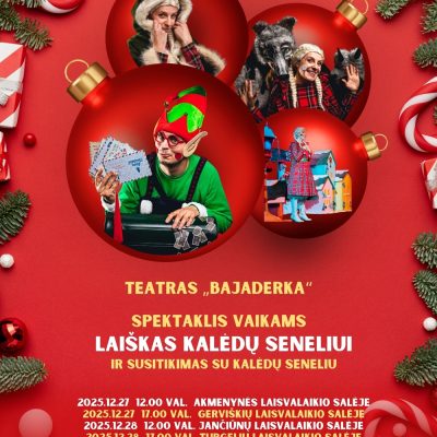 Teatro „Bajaderka” spektaklį „Laiškas Kalėdų seneliui“
