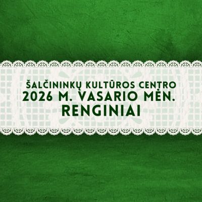 2026 m. vasario mėn. renginiai