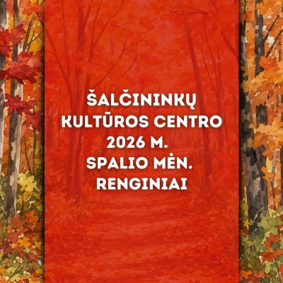 2026 m. spalio mėn. renginiai