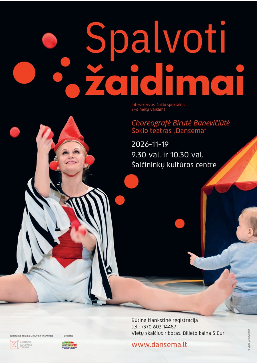 You are currently viewing Interaktyvus šokio spektaklis „Spalvoti žaidimai“