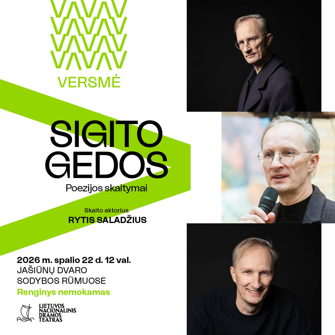 You are currently viewing Atgyjanti Sigito Gedos poezija. Skaito aktorius Rytis Saladžius